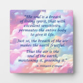 St Hildegard of Bingen引用文プラークw/Easel フォトプラーク (正面)