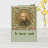 St. Ignatius Loyola (BK 050)あいさつ空白の/メモ カード (黄色い花)