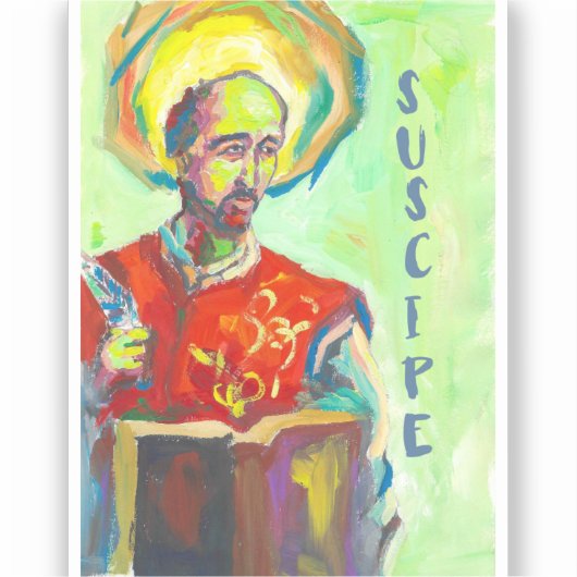 St. Ignatius of Loyola card シール (正面)