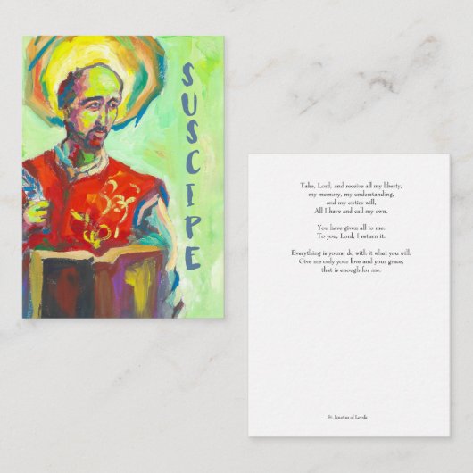 St. Ignatius of Loyola card ノートカード (正面/裏面)