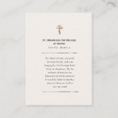 St. Irenarchus the Recluse of Rostov Prayer Card プレイスカード (裏面)