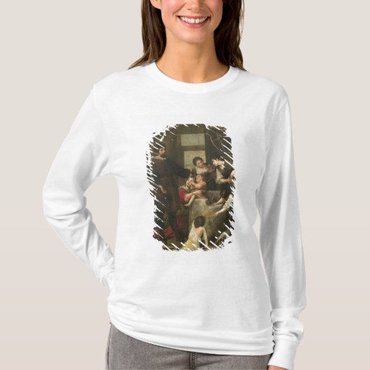 St. Isidoreはwelで落ちたがあった子供を救います Tシャツ (正面)