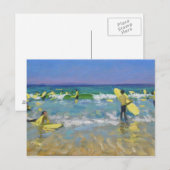 St Ivesの波の学校 ポストカード (正面/裏面)