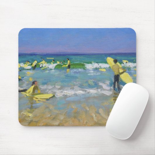 St Ivesの波の学校 マウスパッド (マウス)