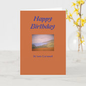 St Ivesコーンウォール カード (黄色い花)