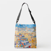 St Ives、芸術家のジョンのダイアーによるコーンウォールを特色にすることを袋に入れて下さい クロスボディバッグ (裏面)