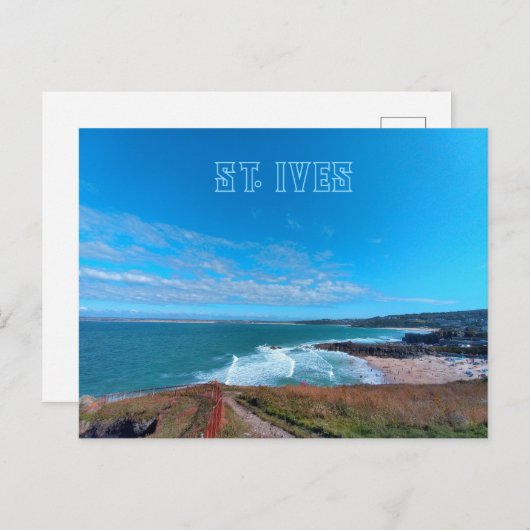St. Ives - Beach - Cornwall ポストカード (正面/裏面)