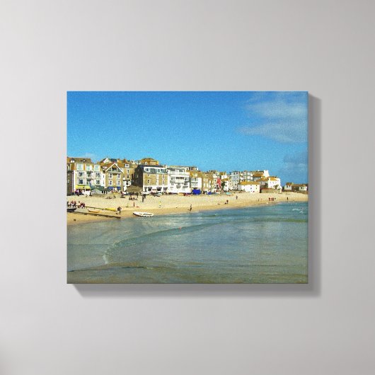 St Ives Cornwall England写真 キャンバスプリント (正面)