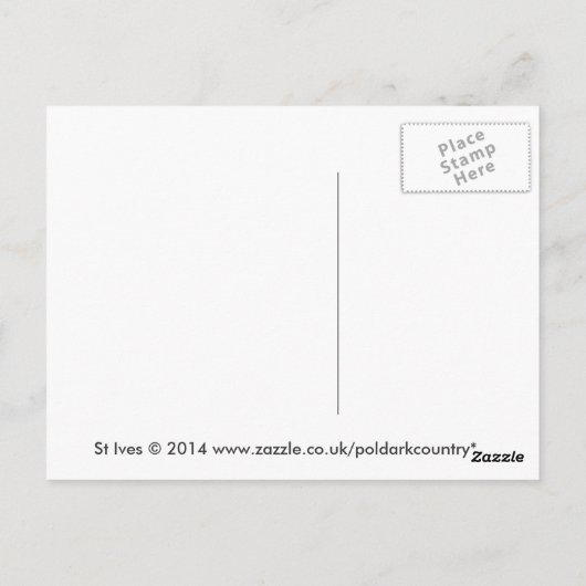 St Ives Cornwall England写真 ポストカード (裏面)