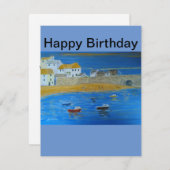 St Ives Cornwall S.W.Englandカード、名前を追加  シーズンカード (正面/裏面)