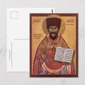 St. Jacob of Alaska Orthodox Christian Icon ポストカード (正面/裏面)