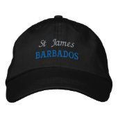 St James, Barbados Embroided Baseball Cap 刺繍入りキャップ (正面)