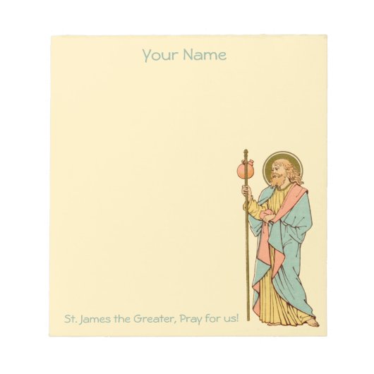 St. James the  素晴らし (RLS 05) 5.5"x6" ノートパッド (正面)