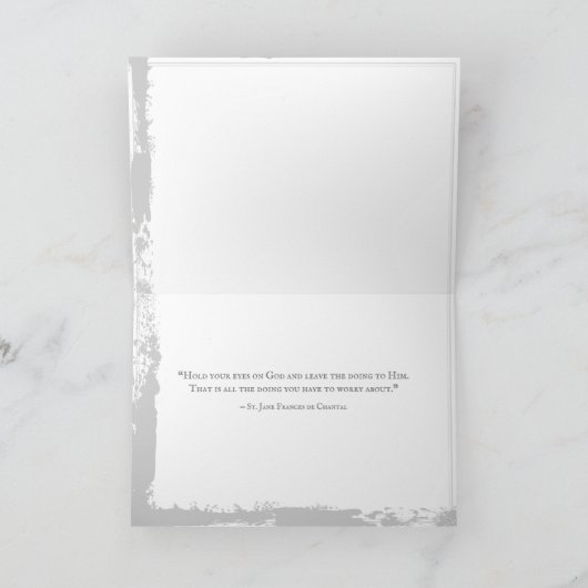 St Jane Frances de Chantal引用文エンジェルフォトアート –  シーズンカード (内部)