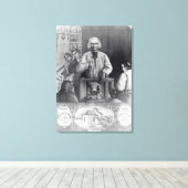 St. Jean-Marie Vianneyの説教, 19世紀 キャンバスプリント (インサイチュ (ウッドフロア))