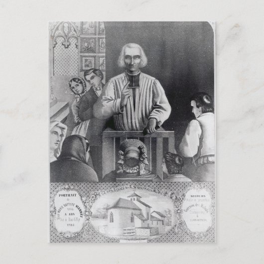 St. Jean-Marie Vianneyの説教, 19世紀 ポストカード (正面)