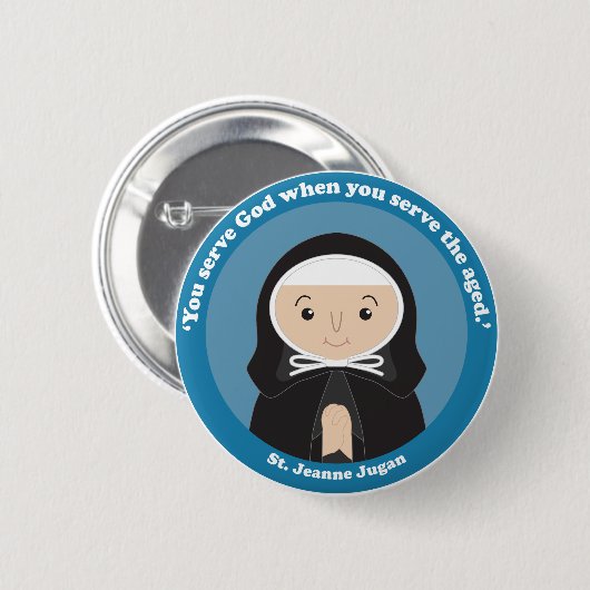 St. Jeanne Jugan 缶バッジ (正面&裏面)