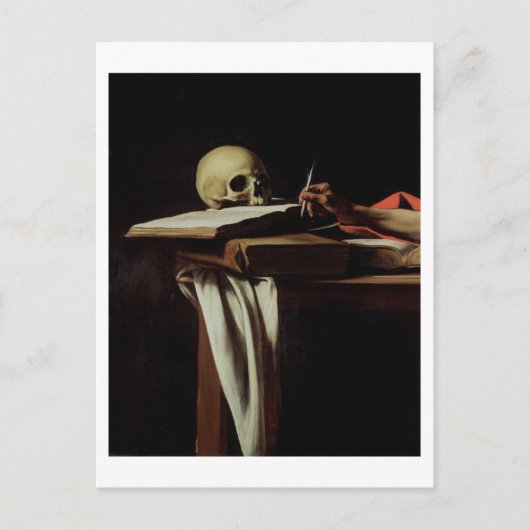 St Jeromeの執筆、c.1604 (64911の詳細) ポストカード (正面)