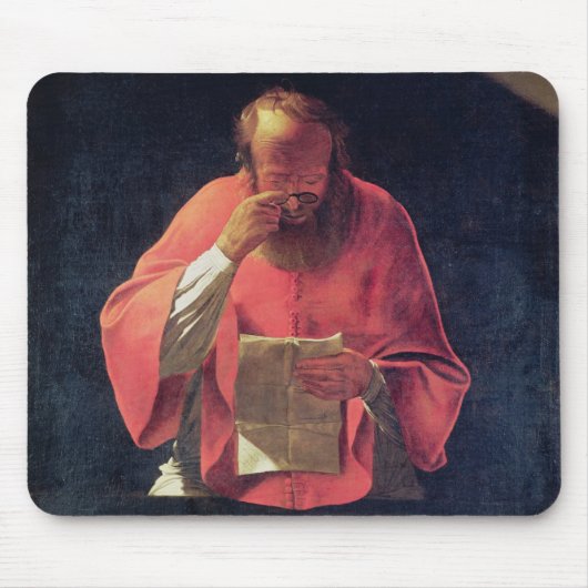 St Jeromeの読書 マウスパッド (正面)