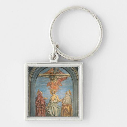 St Jerome (フレスコ画)が付いている聖三位一体 キーホルダー (正面)