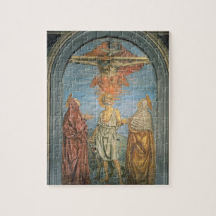 St Jerome (フレスコ画)が付いている聖三位一体 ジグソーパズル