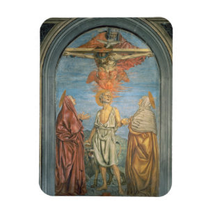 St Jerome (フレスコ画)が付いている聖三位一体 マグネット
