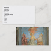 St Jerome (フレスコ画)が付いている聖三位一体 名刺 (正面/裏面)
