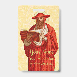 St. Jerome as Bookとの(鳥)ショウジョウコウカンチョウ(P 004) バッジ