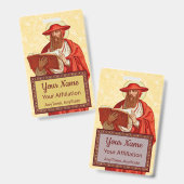 St. Jerome as Bookとの（鳥）ショウジョウコウカンチョウ(P 004) バッジ (正面＆裏面)