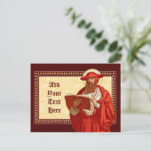 St. Jerome as Bookとの（鳥）ショウジョウコウカンチョウ(P 004) ポストカード (スタンド正面)