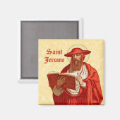 St. Jerome as Bookとの(鳥)ショウジョウコウカンチョウ(P 004) マグネット (正面/裏面)