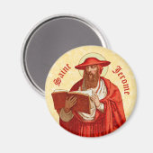 St. Jerome as Bookとの(鳥)ショウジョウコウカンチョウ(P 004) マグネット (正面/裏面)