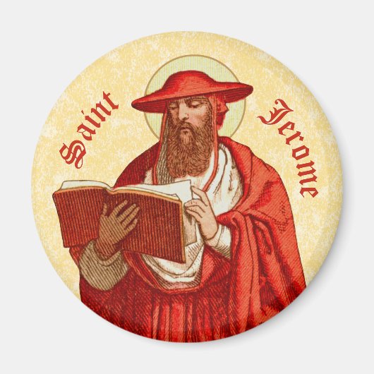 St. Jerome as Bookとの(鳥)ショウジョウコウカンチョウ(P 004) マグネット (正面)