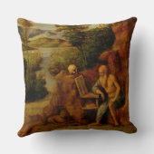 St Jerome、c.1500 (パネルの油) クッション (裏面)