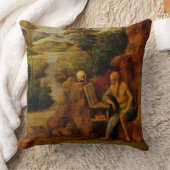 St Jerome、c.1500 (パネルの油) クッション (ブランケット)