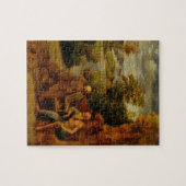 St Jerome、c.1500 (パネルの油) ジグソーパズル (横)