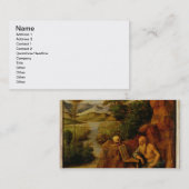 St Jerome、c.1500 (パネルの油) 名刺 (正面/裏面)