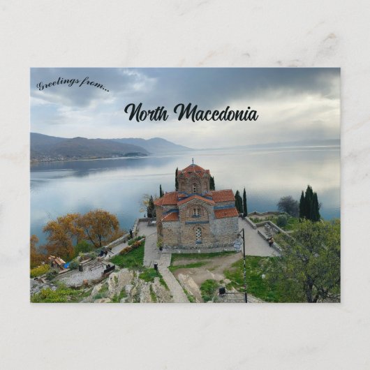 St John at Kaneo in Ohrid North Macedonia ポストカード (正面)