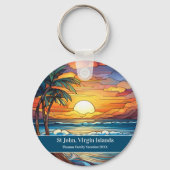 St John Beach Vacation キーホルダー (正面)