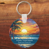 St John Beach Vacation キーホルダー (裏面)