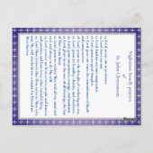 St. John Chrysostom祈りの言葉カードの毎時祈り ポストカード (裏面)