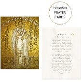 St. John Chrysostom祈りの言葉カードの祈りの言葉 プレイスカード