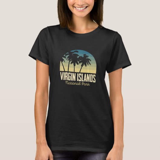 St. John Palm trees National Park Virgin Islands S Tシャツ (正面)