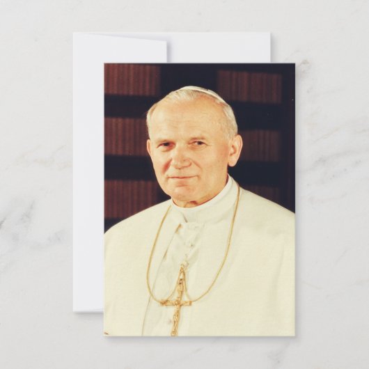 St. John Paul II Apostle of Divine Mercy Holy Card サンキューカード (正面)