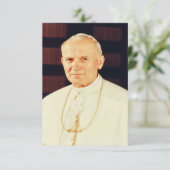 St. John Paul II Apostle of Divine Mercy Holy Card サンキューカード (スタンド正面)