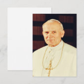 St. John Paul II Apostle of Divine Mercy Holy Card サンキューカード (正面/裏面)