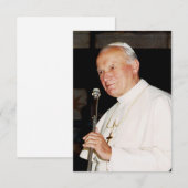 St. John Paul II Totus Tuus Holy Card サンキューカード (正面/裏面)