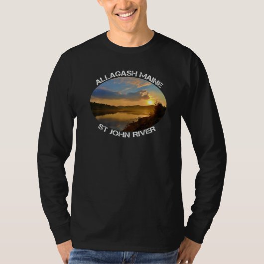 St John River Allagash Maine Sunrise Premium Tシャツ (正面)