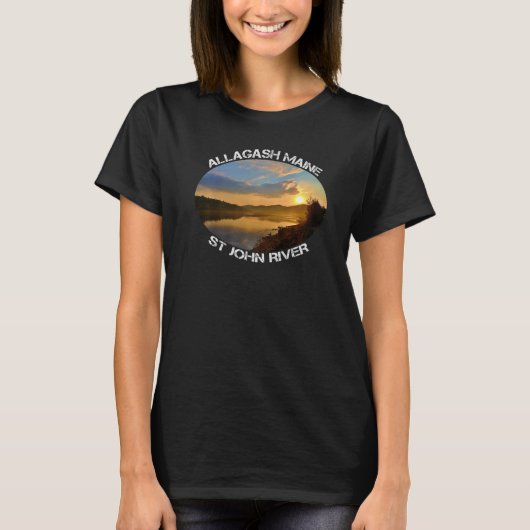 St John River Allagash Maine Sunrise Premium Tシャツ (正面)