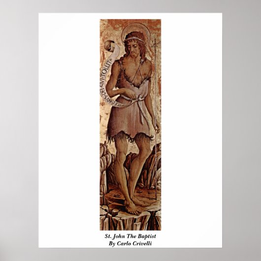 St. John The Baptist By Carlo Crivelli ポスター (正面)